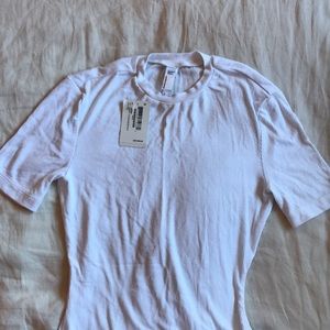 NEW American Apparel - t-shirt thong bodysuit with tags!